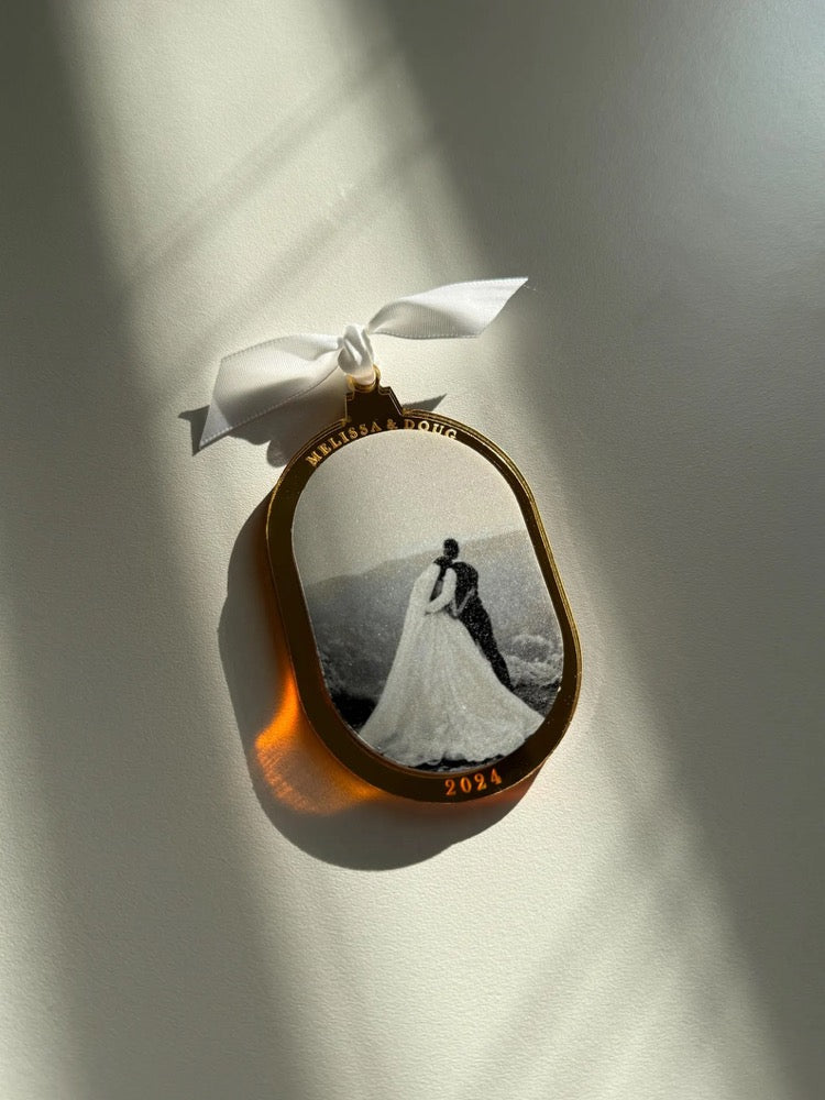 Custom Photo Christmas Ornament | First Married Christmas Keepsake - Wedding Gift 2025