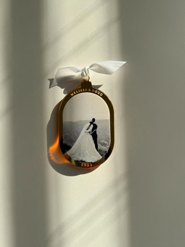 Custom Photo Christmas Ornament | First Married Christmas Keepsake - Wedding Gift 2025
