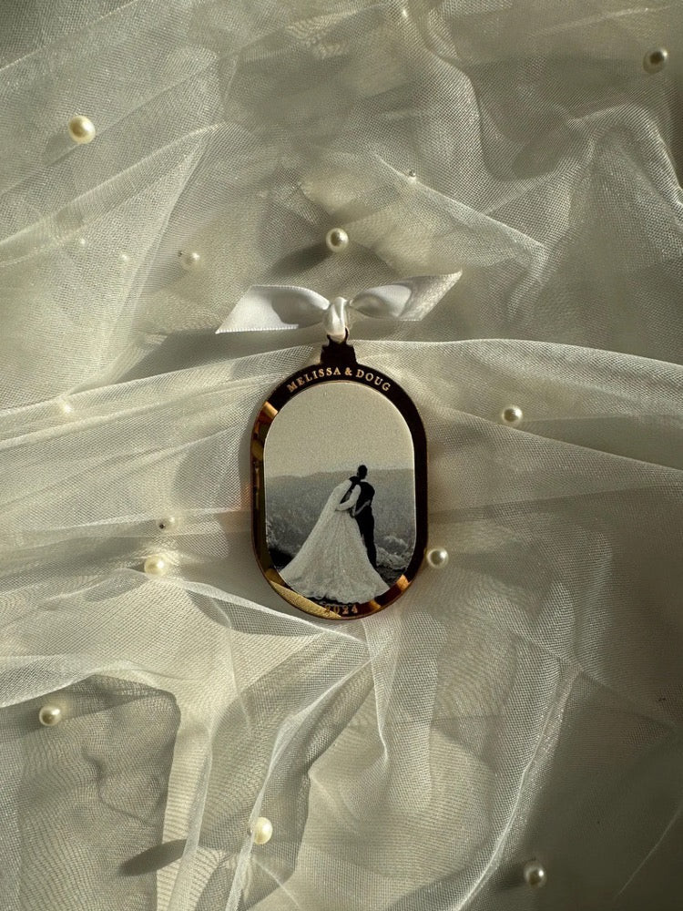 Custom Photo Christmas Ornament | First Married Christmas Keepsake - Wedding Gift 2025